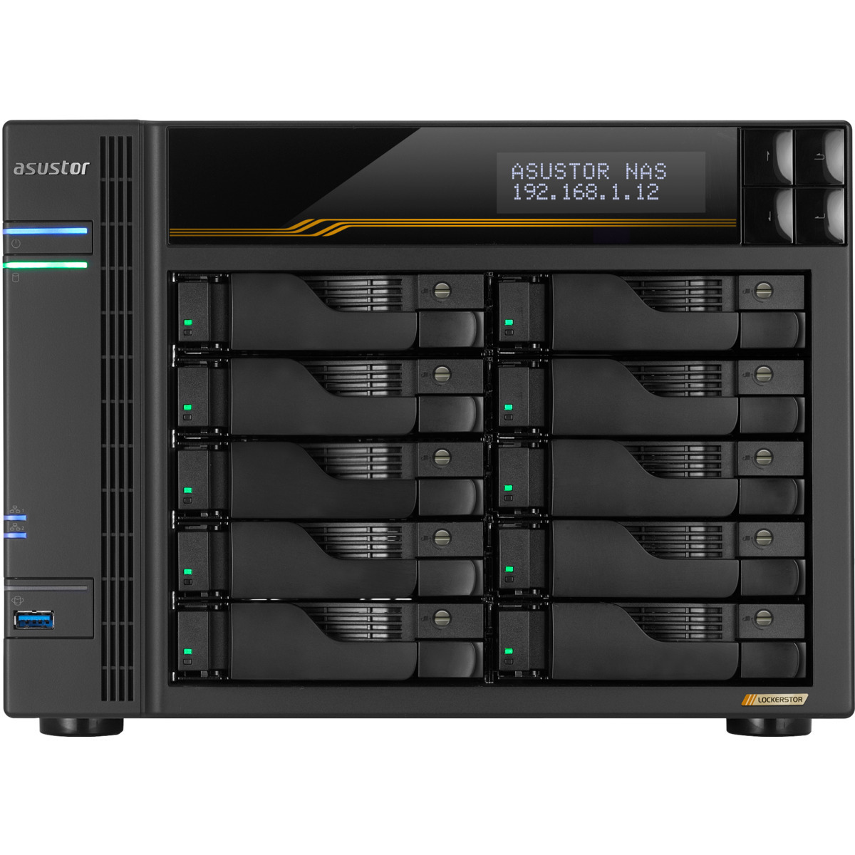 Asustor Lockerstor 10 Gen3 AS6810T 10 Ba ASUSTOR — view 2