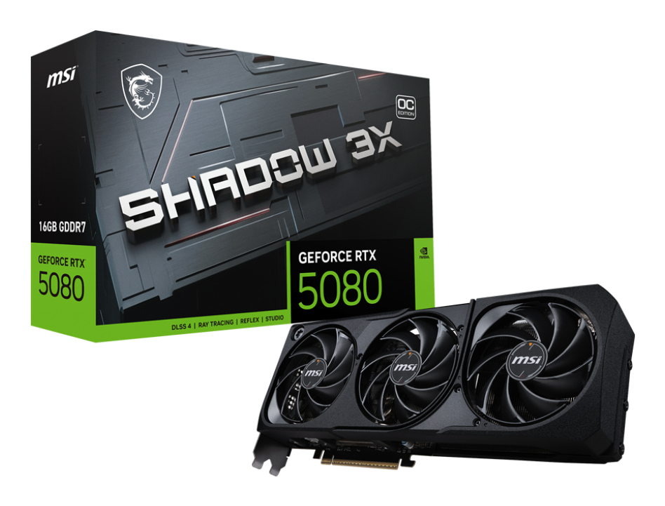MSI GeForce RTX 5080 16G SHADOW 3X OC MSI — view 2