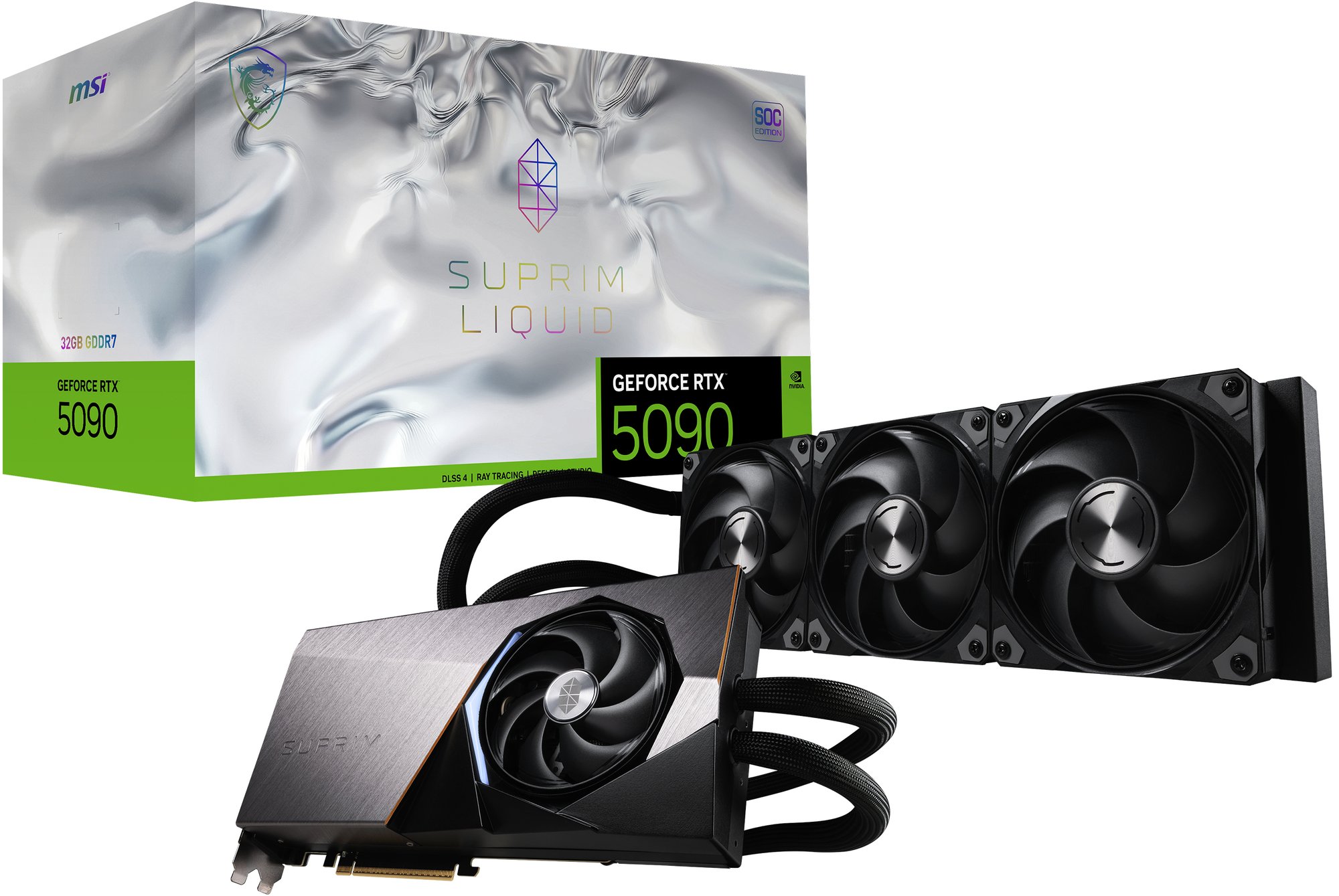 MSI GeForce RTX 5090 32G SUPRIM LIQUID SOC MSI — view 2