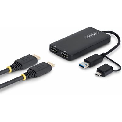 StarTech.com USB to Dual HDMI Adapter 4K30Hz + 1080p StarTech.com — view 2