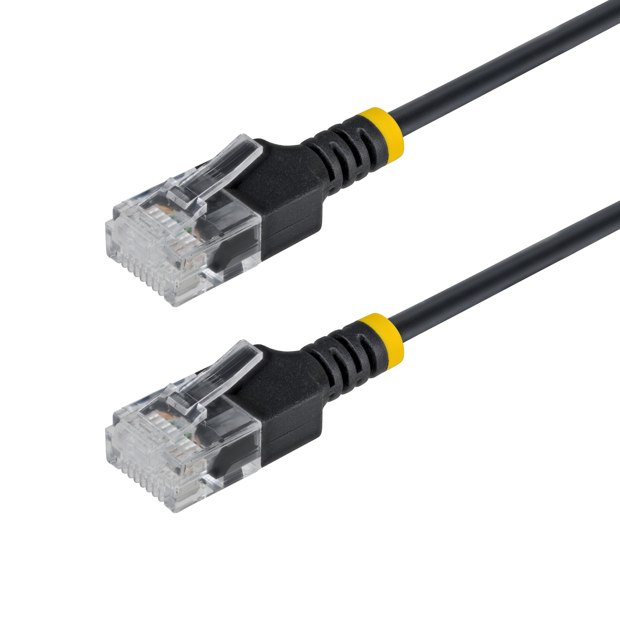 1m Black Ultra Slim CAT6a Cable StarTech.com — view 1