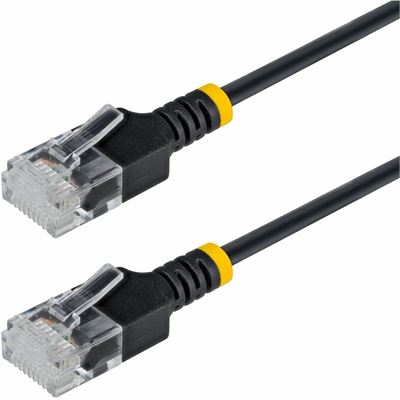50cm Black Ultra Slim CAT6a Cable StarTech.com — view 2