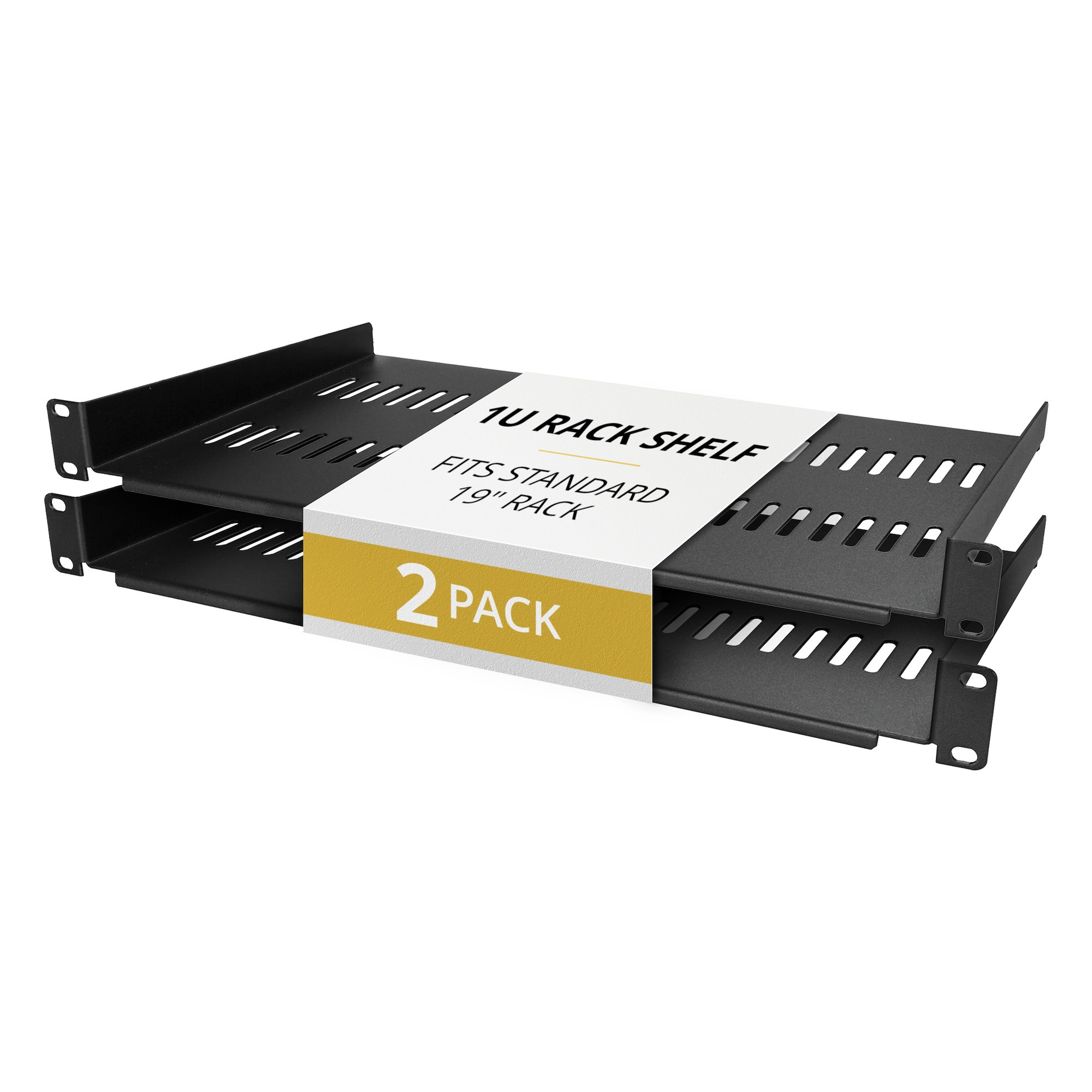 2-Pack 1U Server Vented Rack Shelf/Tray StarTech.com — view 2