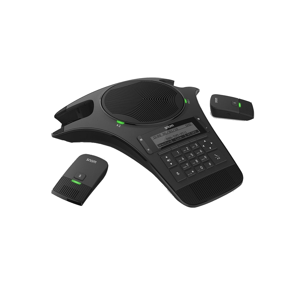 C520 SIP Conference Phone with Two Wireless Mics