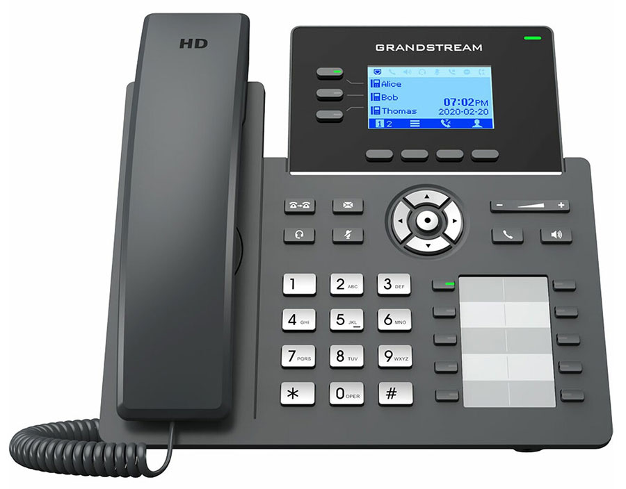GRP2604 IP Phone 2.98"" LCD Screen 3-line # Grandstream Networks — view 2