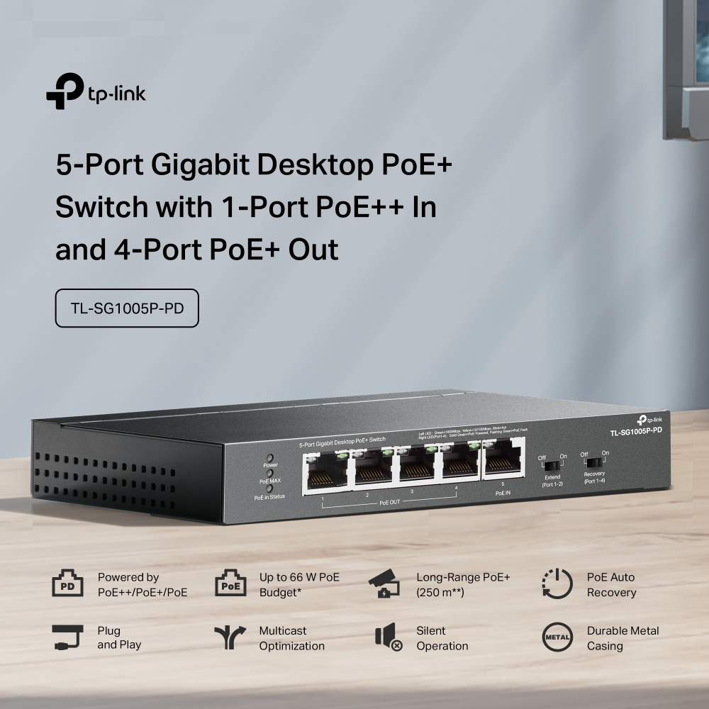 TP-Link TL-SG1005P-PD TP-Link — view 6