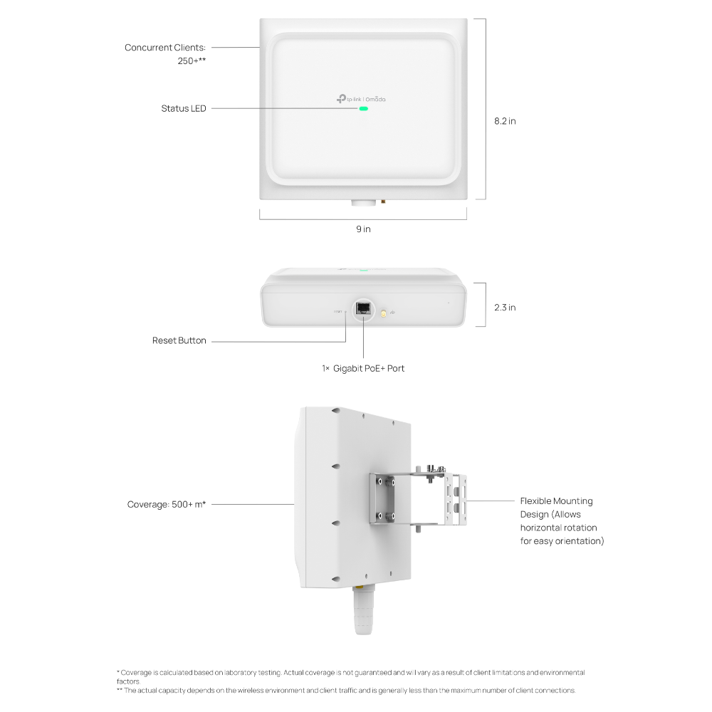 Omada Networks EAP650 D120-Outdoor Omada — view 3