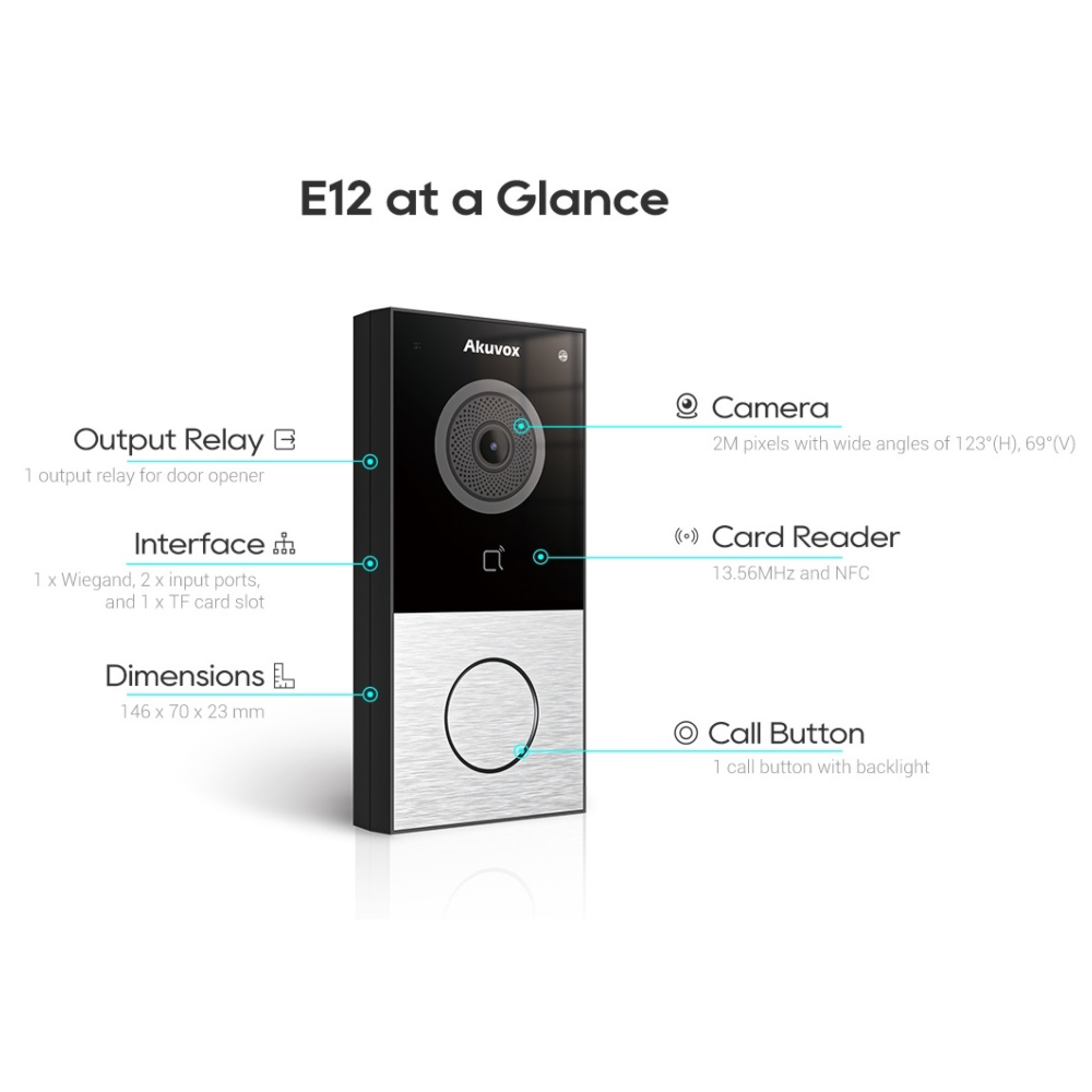 Akuvox E12W-B Akuvox — view 3