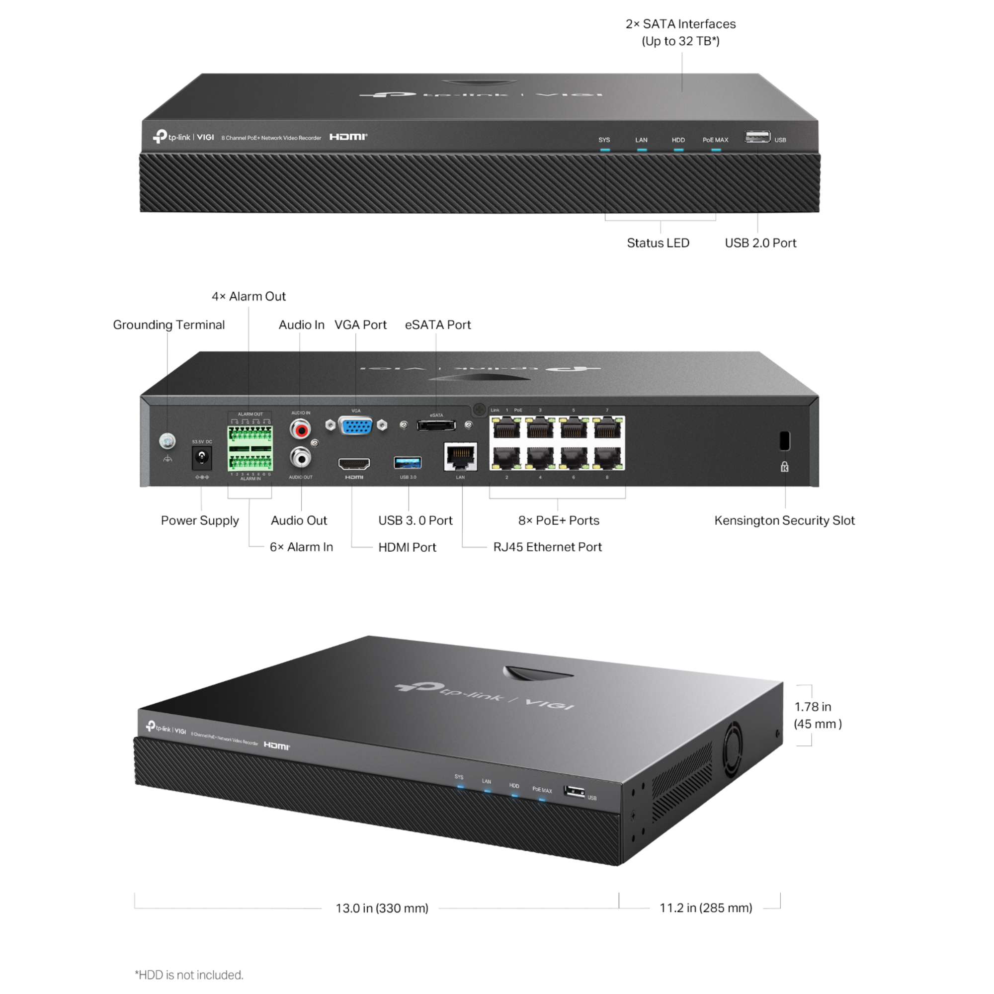 TP-Link VIGI NVR2008H-8MP TP-Link — view 5