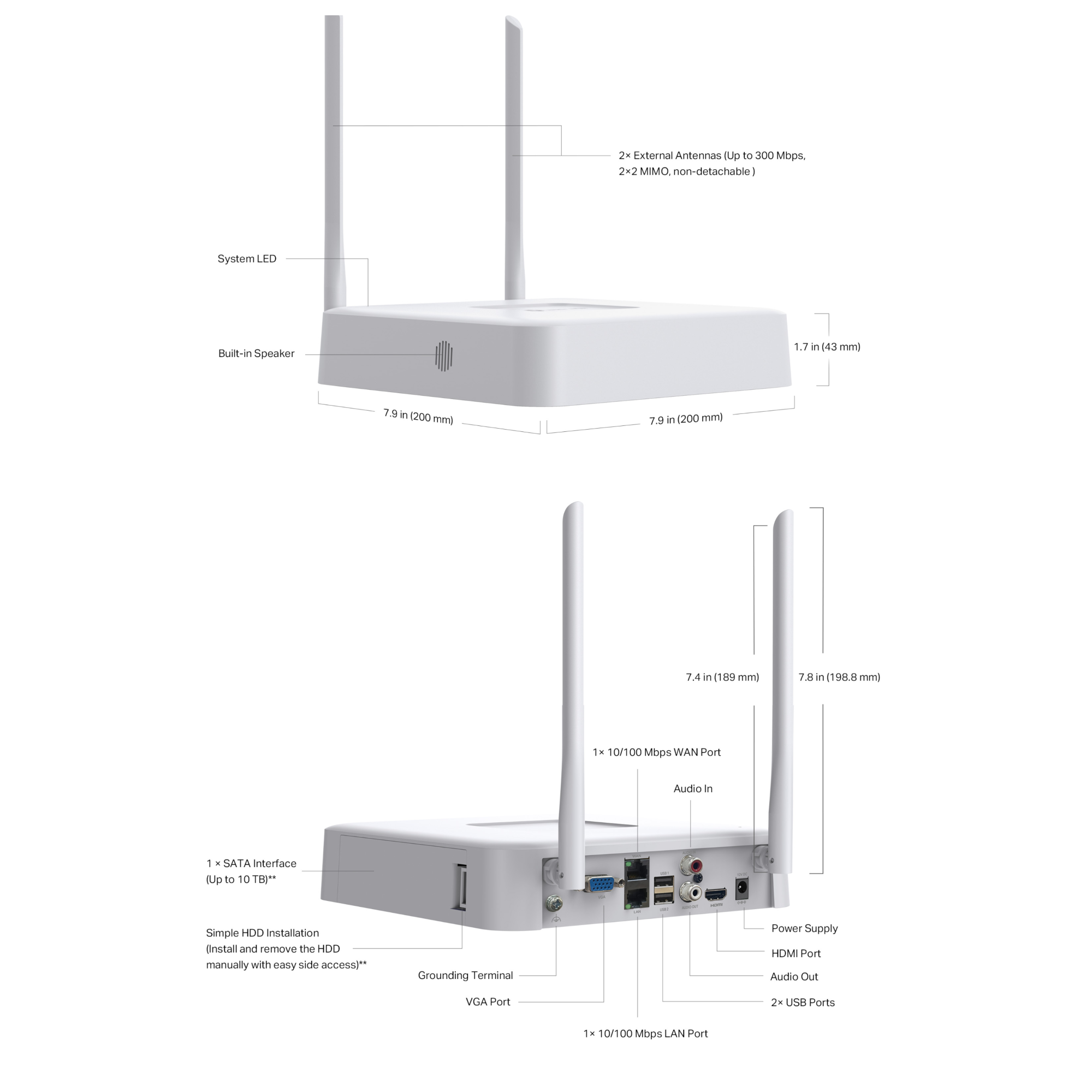 TP-Link VIGI NVR1108H-W TP-Link — view 5