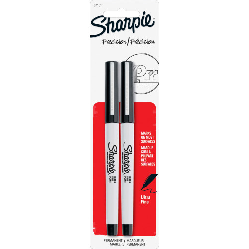 Sharpie  2-Pack Ultra Fine Point Permanent Black Colour Marker. Sharpie — view 2