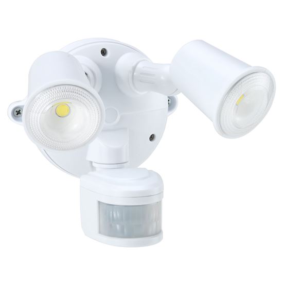 HOUSEWATCH 10W Twin LED Spotlight with Motion Sensor. IP54. Housewatch — view 1