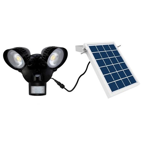 HOUSEWATCH 8W Twin 2x Spotlights with Motion Sensor & Solar Panel. Housewatch — view 2