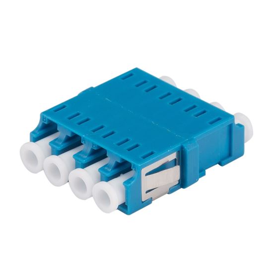 DYNAMIX Adapter LC Quad SM Blue Flangeless, Zirconia Ceramic Sleeve Dynamix — view 2