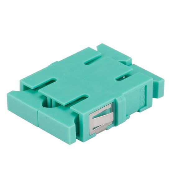 DYNAMIX Adapter SC Duplex MM Aqua Flangeless, Zirconia Ceramic Sleeve Dynamix — view 2