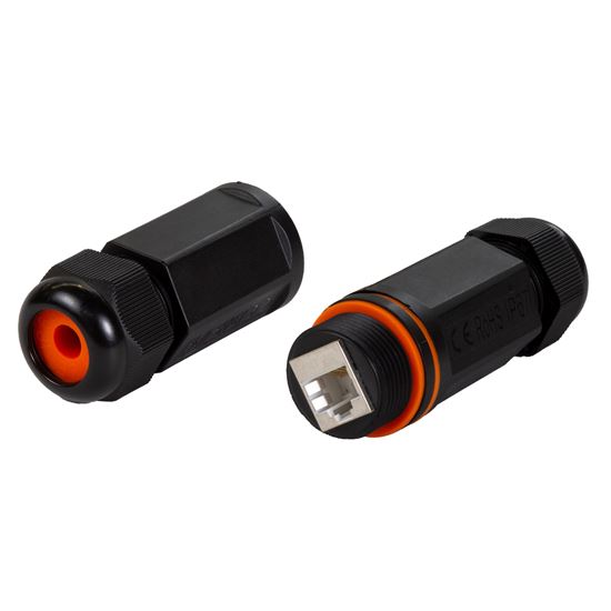 DYNAMIX Cat6/6A Waterproof In-line Connector Coupler. Shielded Female Dynamix — view 2