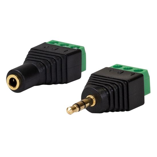 DYNAMIX 3.5mm Stereo to Wired Adapter, PAIR (Male and Female). Dynamix — view 2