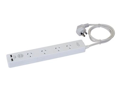 DYNAMIX 4-way 10A Home & Office Powerboard with two USB 3.4A Dynamix — view 2