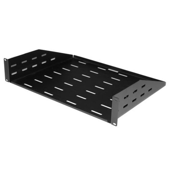 DYNAMIX AV Rack 2RU Cantilever Shelf with vented holes and Dynamix — view 2