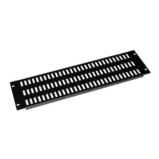 DYNAMIX AV Rack 3RU metal blanking panel with vented holes, with Dynamix — view 2