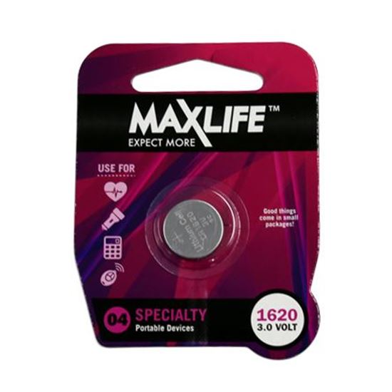 MAXLIFE CR1620 Lithium Button Cell Battery. 1Pk. Maxlife — view 2