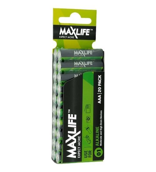 MAXLIFE AAA  Alkaline Battery 20 Pack Maxlife — view 2