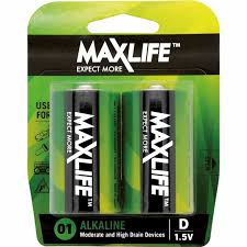 MAXLIFE D Alkaline Battery 2 Pack Long Lasting Alkaline Formula. Maxlife — view 2