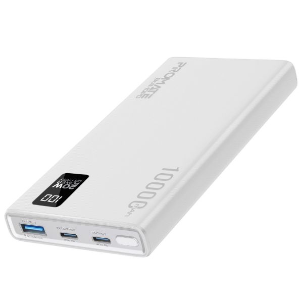 10000mAh Super Slim Smart Charging Power Bank 20W Dual USB-C & 1x 22.5W USB-A QC 3.0 Promate — view 1