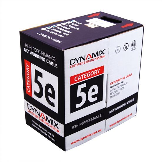 DYNAMIX 305m Cat5e Ivory UTP STRANDED Cable Roll 100MHz, Dynamix — view 2