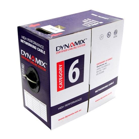 DYNAMIX 305m Cat6 Black UTP STRANDED Cable Roll, 250MHz, 24 Dynamix — view 2