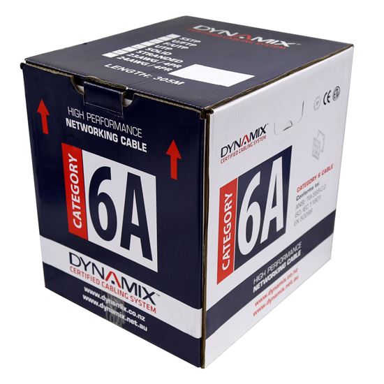 DYNAMIX 305m Cat6A Black F/UTP Cable Roll, 500MHz, 23AWGx4P Dynamix — view 2