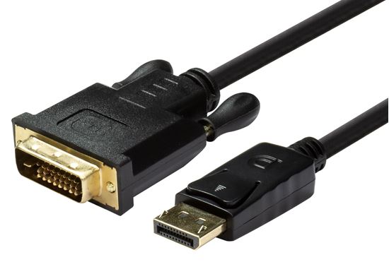 DYNAMIX 1.5m DisplayPort Source to DVI-D Monitor Male Cable Dynamix — view 1