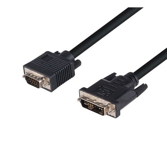 DYNAMIX 2m DVI-I Male to VGA Male Cable Dynamix — view 2