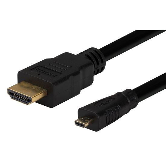 DYNAMIX 1m HDMI to HDMI Micro Cable v1.4. Max Res: 4K@30Hz. Colour Dynamix — view 2