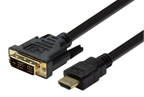 DYNAMIX 1m HDMI Male to DVI-D Male (18+1) Cable. Single Link Dynamix — view 2
