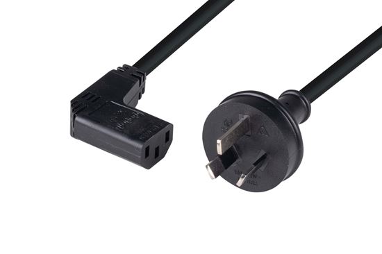 DYNAMIX 5M 3-Pin Plug to Right Angled IEC C13 Female Connector 10A Dynamix — view 2