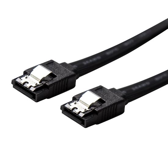 DYNAMIX 0.2m SATA 6Gbs Data Cable with Latch. Black colour Dynamix — view 2