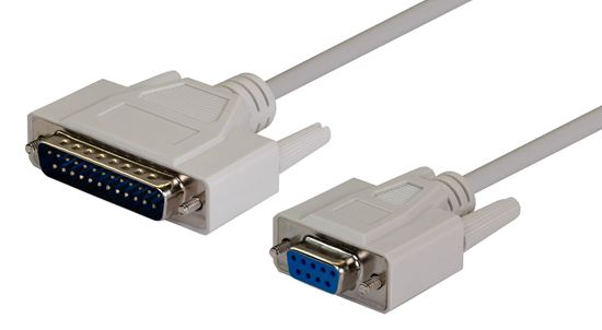 DYNAMIX 2m PC AT Serial Printer Cable - Moulded. DB9F/DB25M Dynamix — view 2