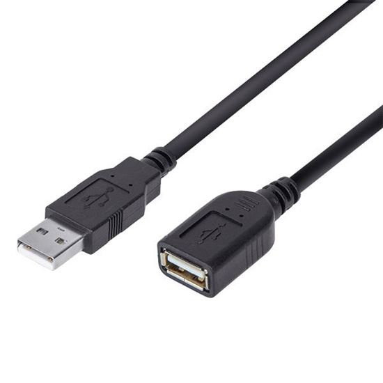DYNAMIX 2m USB 2.0 Cable USB-A Male to USB-A Female Connectors. Dynamix — view 2