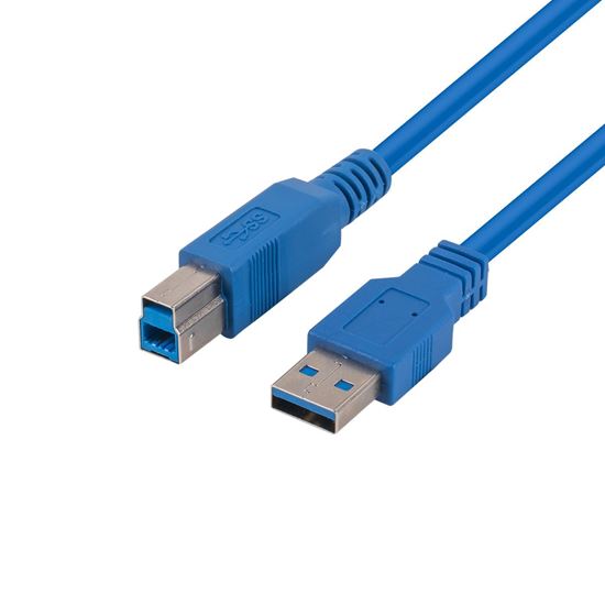 DYNAMIX 1m USB 3.0 USB-A Male to USB-B Male Cable. Colour Blue Dynamix — view 2