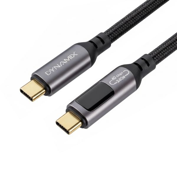 1M 240W (5A/48V) USB4 USB-C 40Gbps, LCD Display, Up To 8K@120Hz Dynamix — view 2