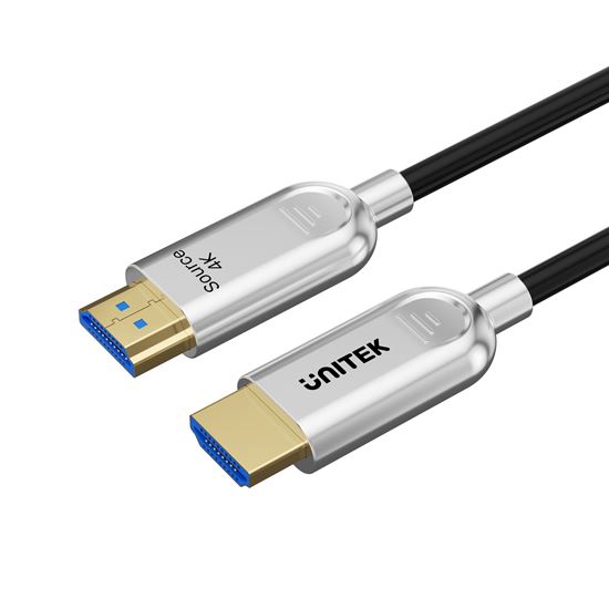 UNITEK 80m HDMI 4K Fibre Optic 2.0 Cable with 24K Gold-plated Unitek — view 2
