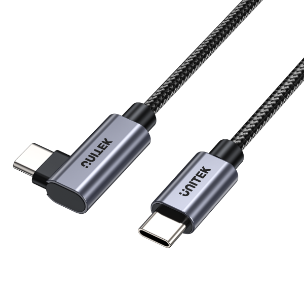 0.5m USB-C To Right Angled 90 Degree USB-C Connector. Supports 100W PD Fast Charging UNITEK — view 2