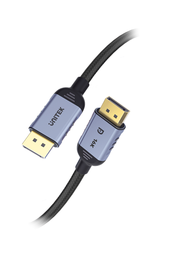 UNITEK 3m DisplayPort V2.1 Cable. Supports 16K@60Hz, 8K@120Hz, & Unitek — view 2