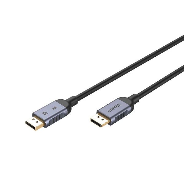 1.5m 8K DisplayPort V1.4 (UHD) Cable. Max Res 8K@60Hz. P To 204Hz Refresh Rate UNITEK — view 2