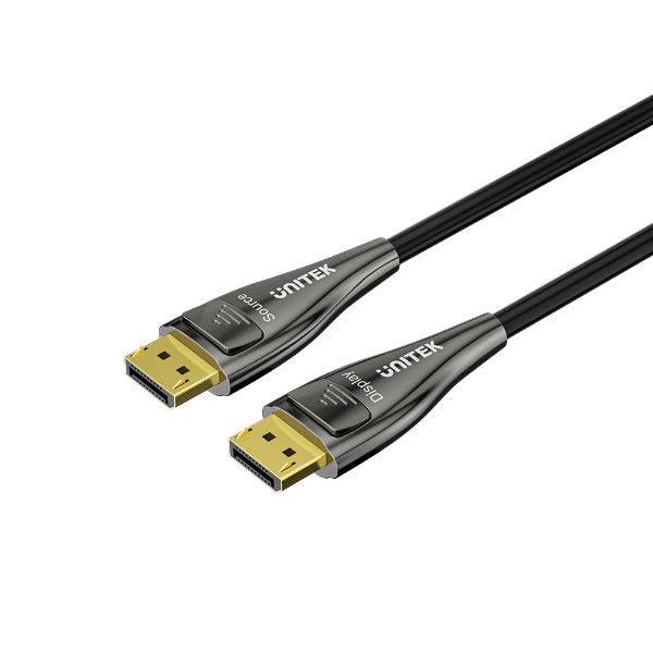 30M 8K Fiber Optic DisplayPort 2.1 Supports 54Gbps Bandwidth Up To 8K@120Hz UNITEK — view 2