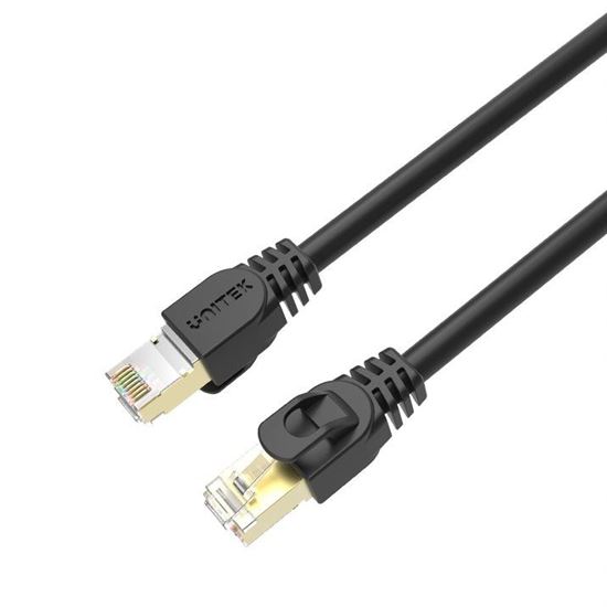 UNITEK 10m CAT7 Black SSTP 26AWG Patch Lead in PVC Jacket. Unitek — view 1