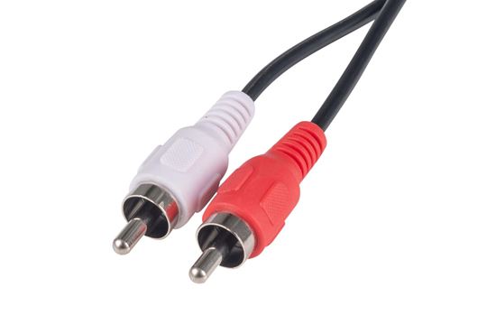DYNAMIX 2m RCA Audio Cable 2 RCA to 2 RCA Plugs, 30AWG, Coloured Red Dynamix — view 2