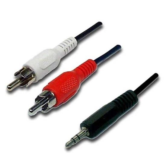 DYNAMIX 10m Stereo 3.5mm Plug to 2 RCA Plug, Cable Dynamix — view 2