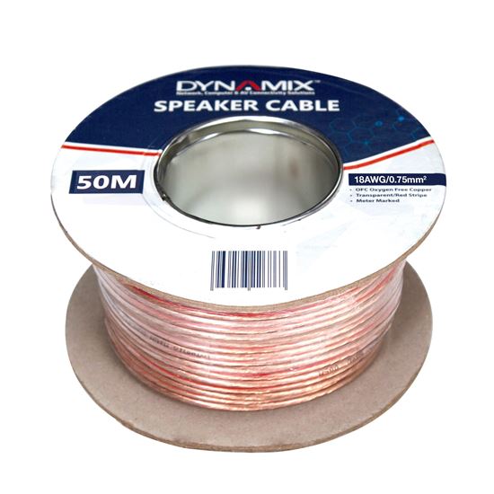 DYNAMIX 50m 18AWG PVC Speaker Cable. Bare Copper. Metre Marked. Dynamix — view 2